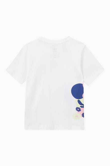 hover state of Flower Print T-shirt in Jersey     