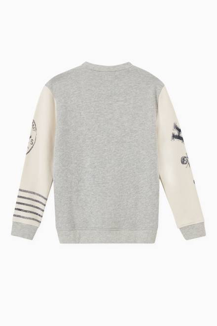 hover state of Marl Sweatshirt in Cotton 