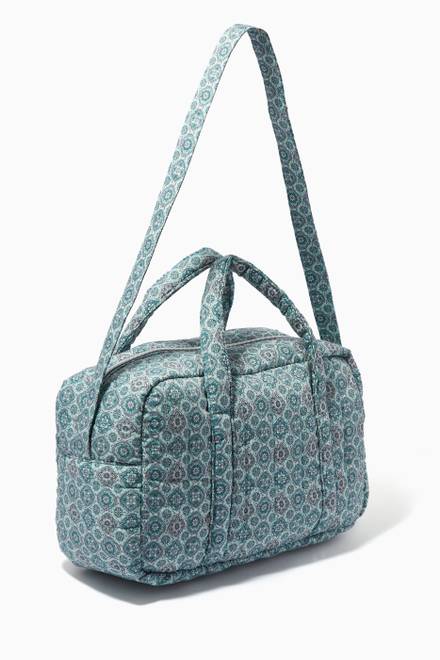 hover state of Aqua Weekend Bag in Cotton  