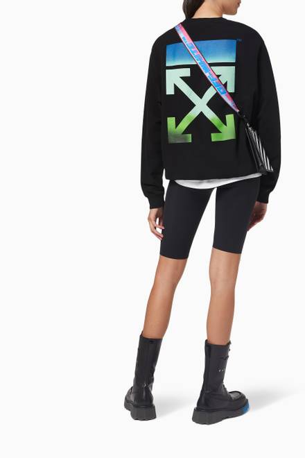 hover state of Blurred Arrows Sweatshirt T-shirt in Cotton