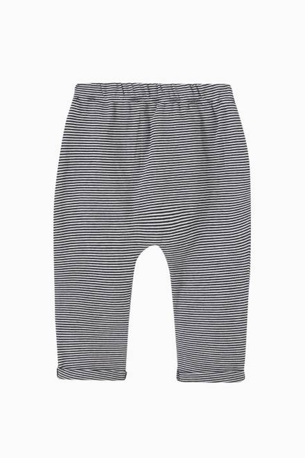 hover state of Striped Sweatpants in Organic Cotton Fleece 