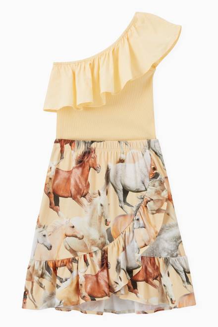 hover state of Floral Print Wrap Skirt in Cotton 