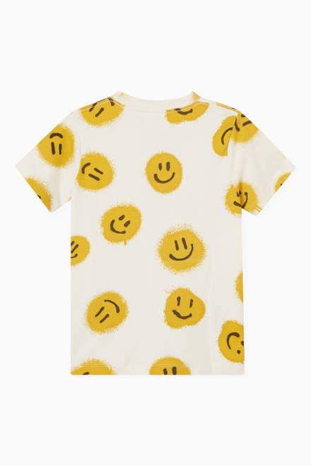 hover state of Smiley Face T-Shirt in Organic Cotton  