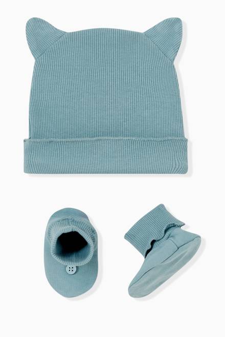 hover state of Cat Hat & Shoes Set in Cotton