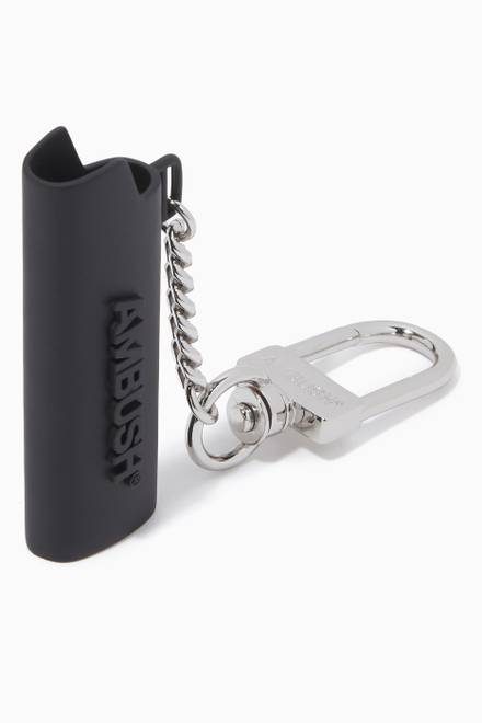 hover state of Lighter Case Key Chain in Sterling Silver 