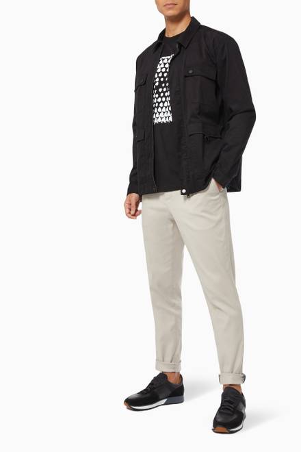 hover state of Wesfiel Four Pocket Shacket in Cotton Blend 