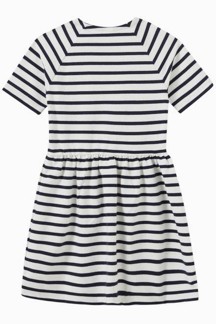 hover state of Stripe Print Dress in Cotton   