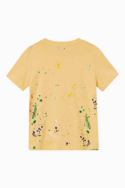 hover state of Paint Splatter Bear T-shirt in Cotton Jersey  