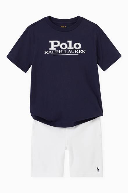 hover state of Polo Logo T-shirt in Cotton Jersey   