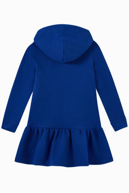 hover state of Hooded Dress in Cotton Jersey