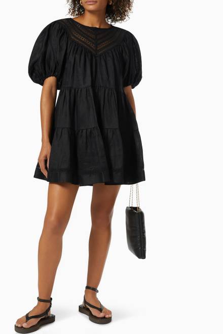 hover state of Adriana Mini Dress in Linen