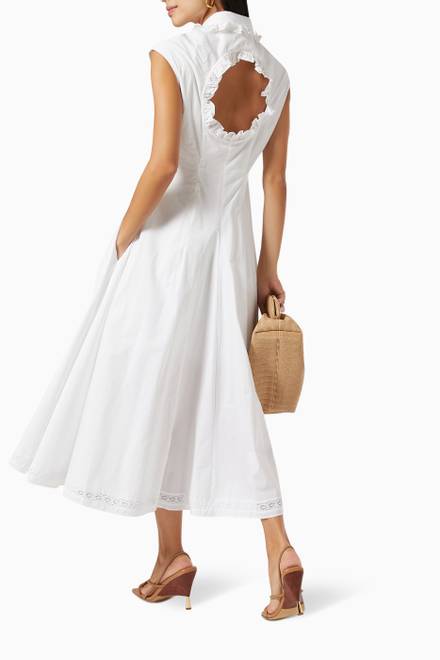 hover state of Samantha Midi Dress in Organic Cotton Poplin    