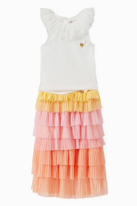 hover state of Pandora Tiered Pleat Skirt