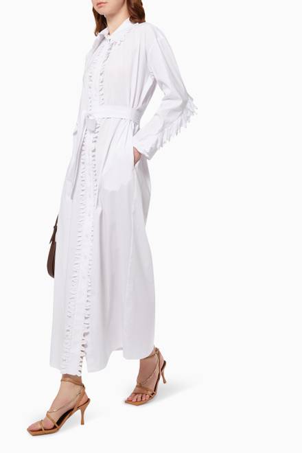 hover state of Ruffle Shirt Dress  