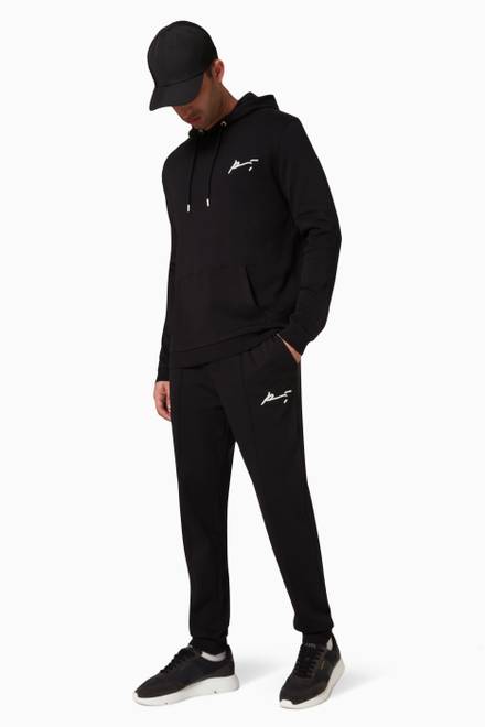 hover state of Signature Core Embroidered Joggers in Fleece 