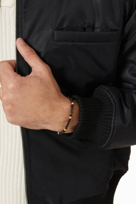 hover state of Graffiato Sennit Bracelet in Gold-plated Sterling Silver