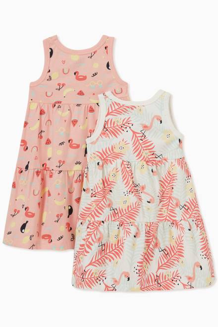 hover state of 2-Pack Floral Dress in Cotton