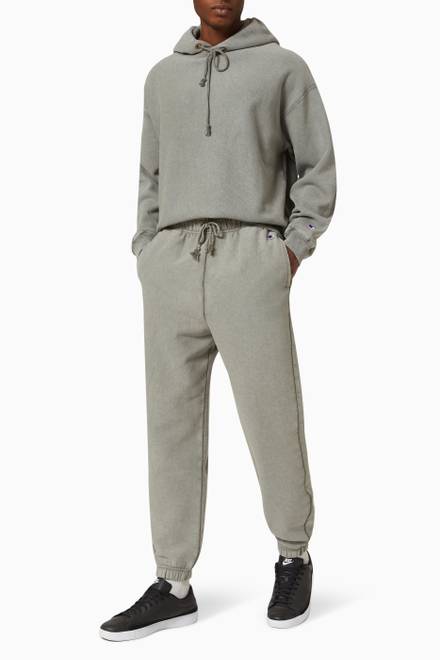 hover state of Elastic Cuff Pants in Reverse Weave Fleece  