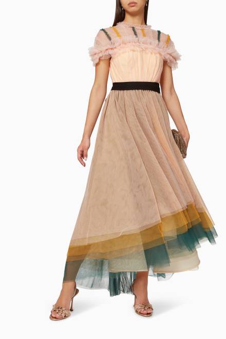 hover state of Ruffle Dress in Tulle