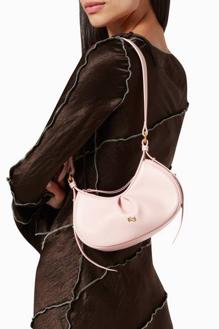 hover state of Mini Bean Shoulder Bag in Nappa Leather