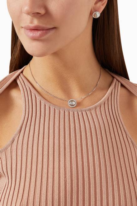 hover state of Diamond Pendant Necklace in 18kt White Gold