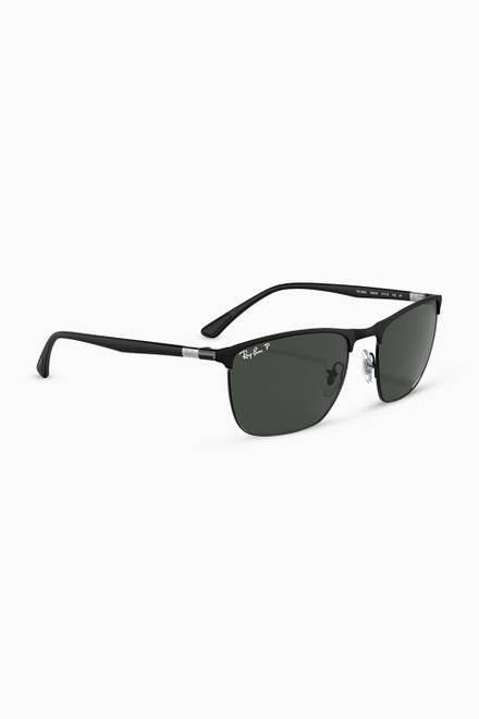 hover state of RB3686 Chromance Sunglasses in Steel  