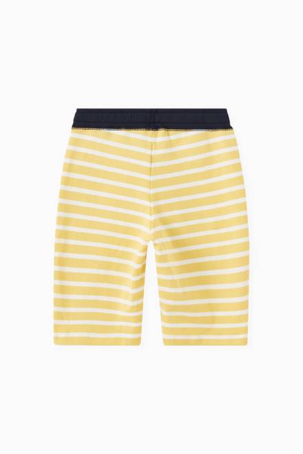 hover state of Striped Bermuda Shorts in Cotton 