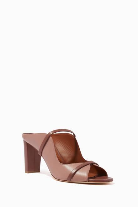 hover state of Norah Mule Heels in Leather 