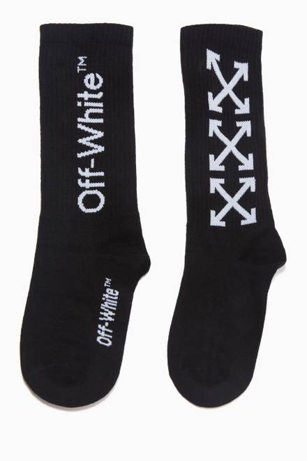 hover state of Arrows Mid Length Socks in Cotton