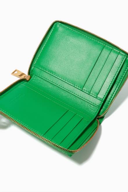 hover state of Zip-around Wallet in Intrecciato Nappa            