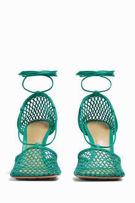 hover state of Stretch Sandals in Mesh & Nappa      
