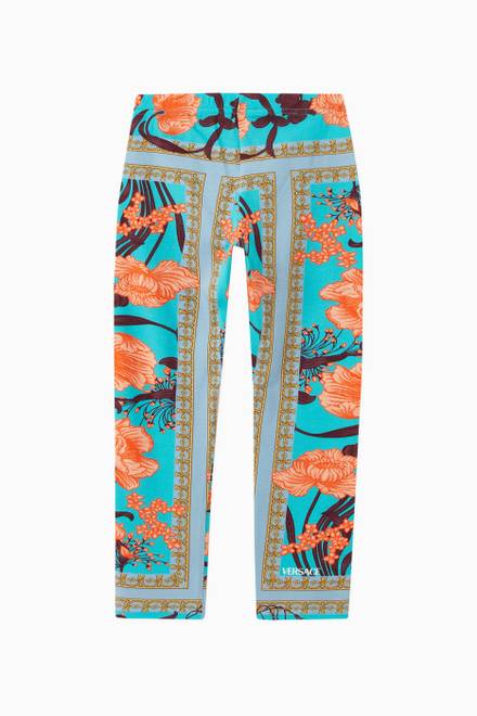 hover state of Acid Bouquet Print Leggings in Cotton 