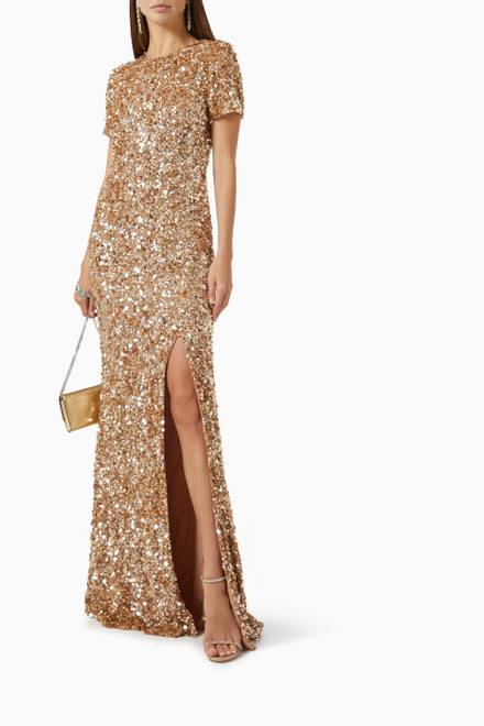 hover state of Nix Gown in Sequins