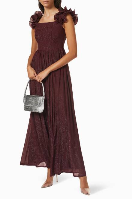 hover state of Belted Maxi Dress 