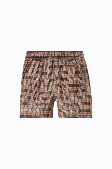 hover state of Kameron Checked Swim Shorts