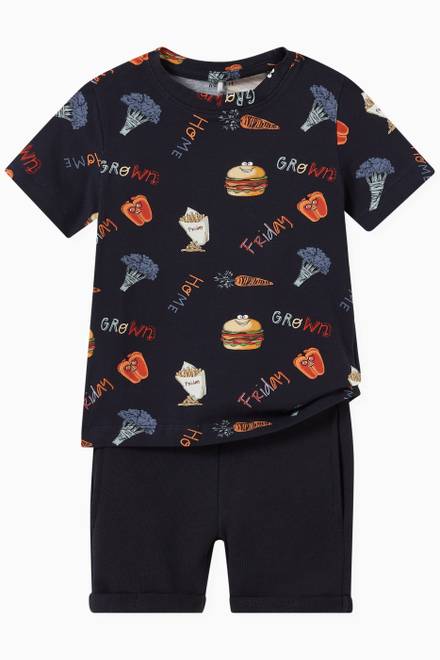 hover state of Food Print T-shirt in Cotton