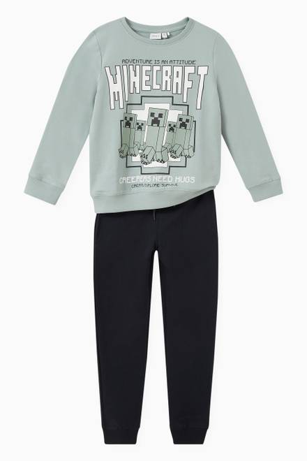 hover state of Minecraft Sweatshirt in Stretchy Cotton
