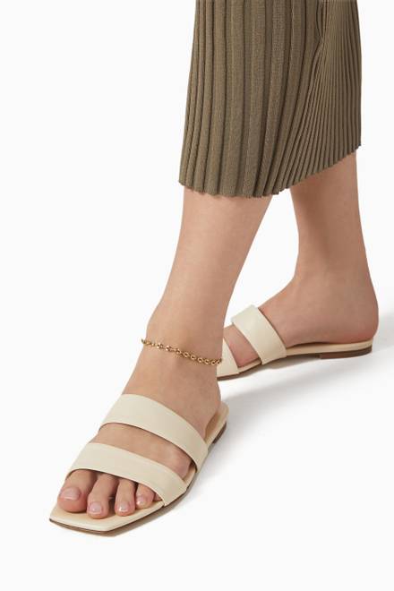 hover state of Violante Anklet in Gold-plated Brass        