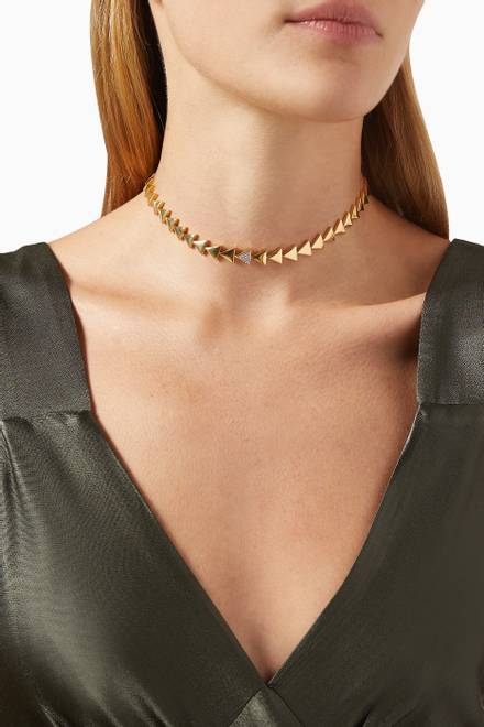 hover state of Savage Necklace in 24kt Gold-plated Sterling Silver 