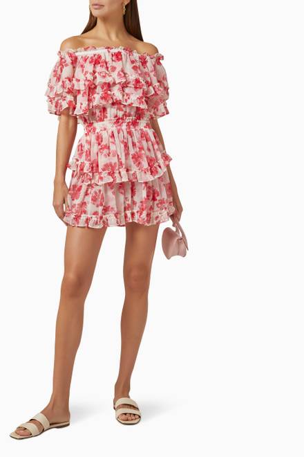 hover state of Isella Off-shoulder Dress in Chiffon