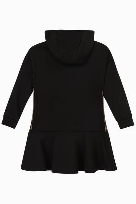 hover state of Hooded Logo Dress in Polyester