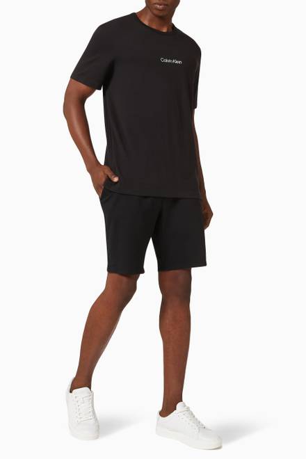 hover state of Modern Structure Lounge T-shirt in Stretch Cotton Jersey