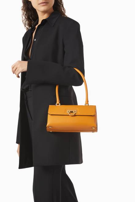 hover state of Trifolio Swing Shoulder Bag in Calf Leather