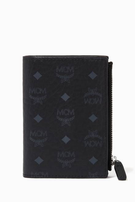 Shop Emporio Armani Black EA Bifold Wallet in Tumbled Leather for Men ...