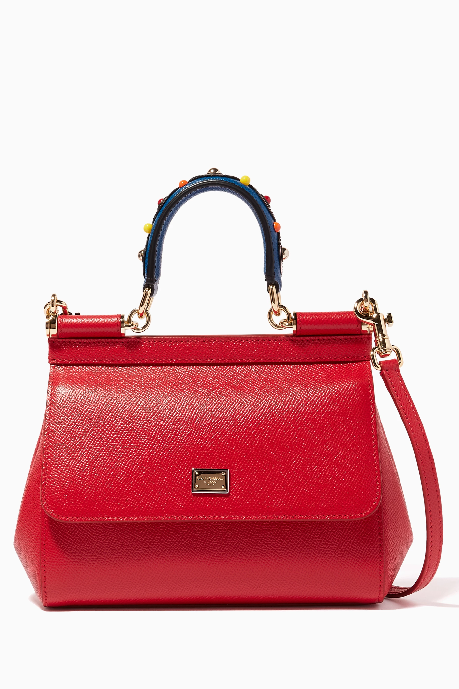 Shop Dolce & Gabbana Red Red Small Dauphine Leather Miss Sicily Bag for  WOMEN | Ounass Saudi Arabia