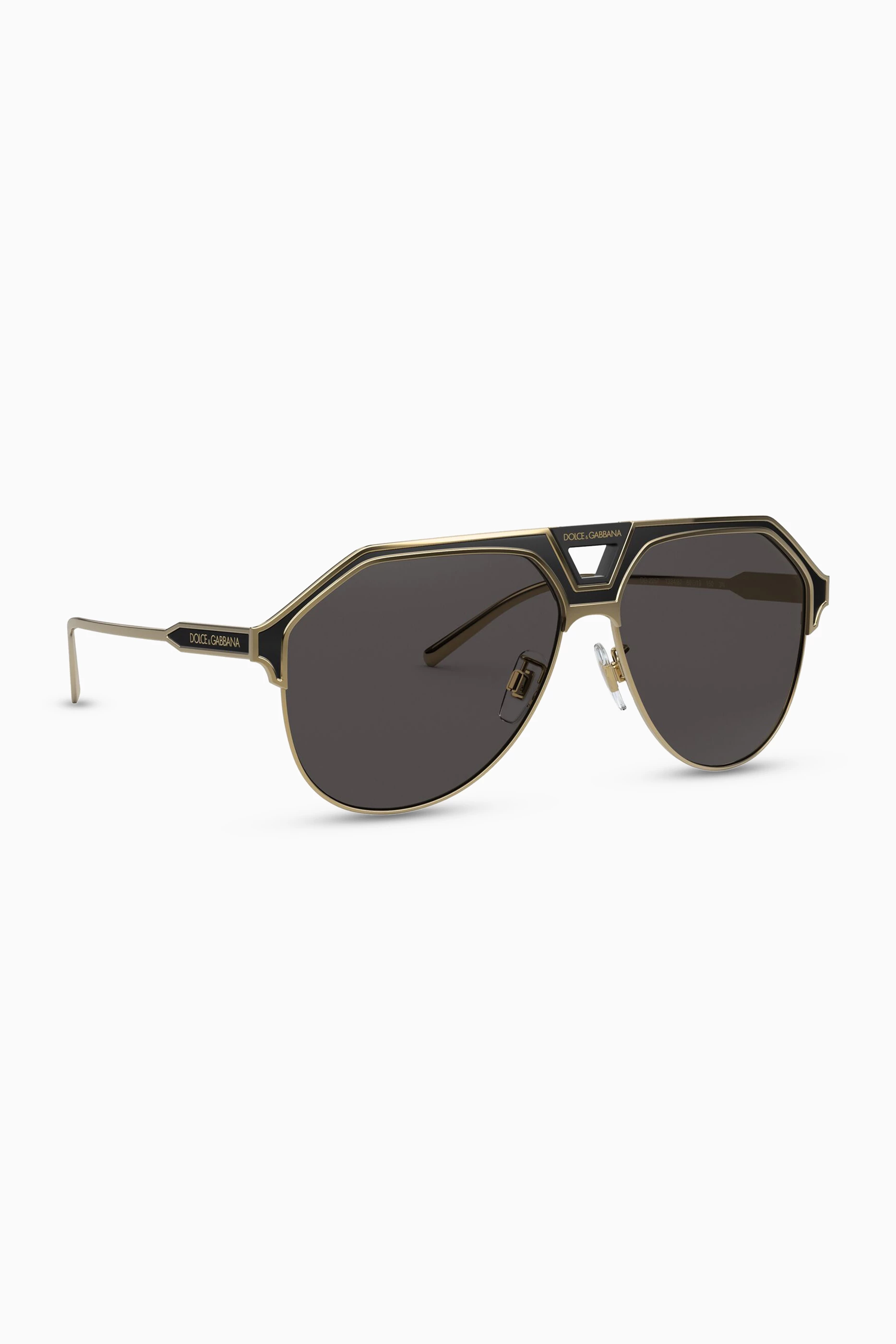 Shop Dolce & Gabbana Black Miami Aviator Sunglasses in Metal for MEN |  Ounass Saudi Arabia