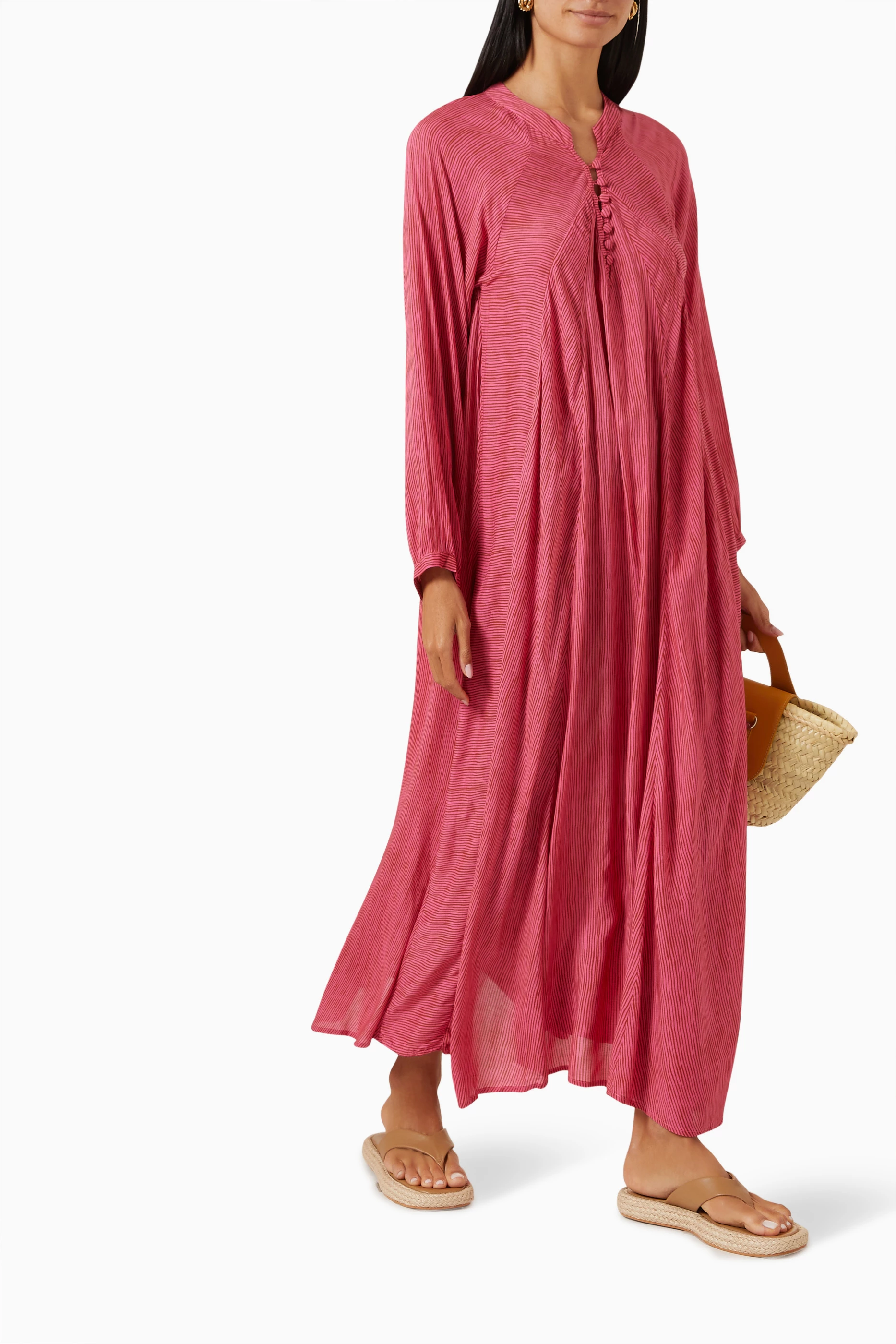 Shop Natalie Martin Pink Isobel Dress for WOMEN | Ounass Kuwait