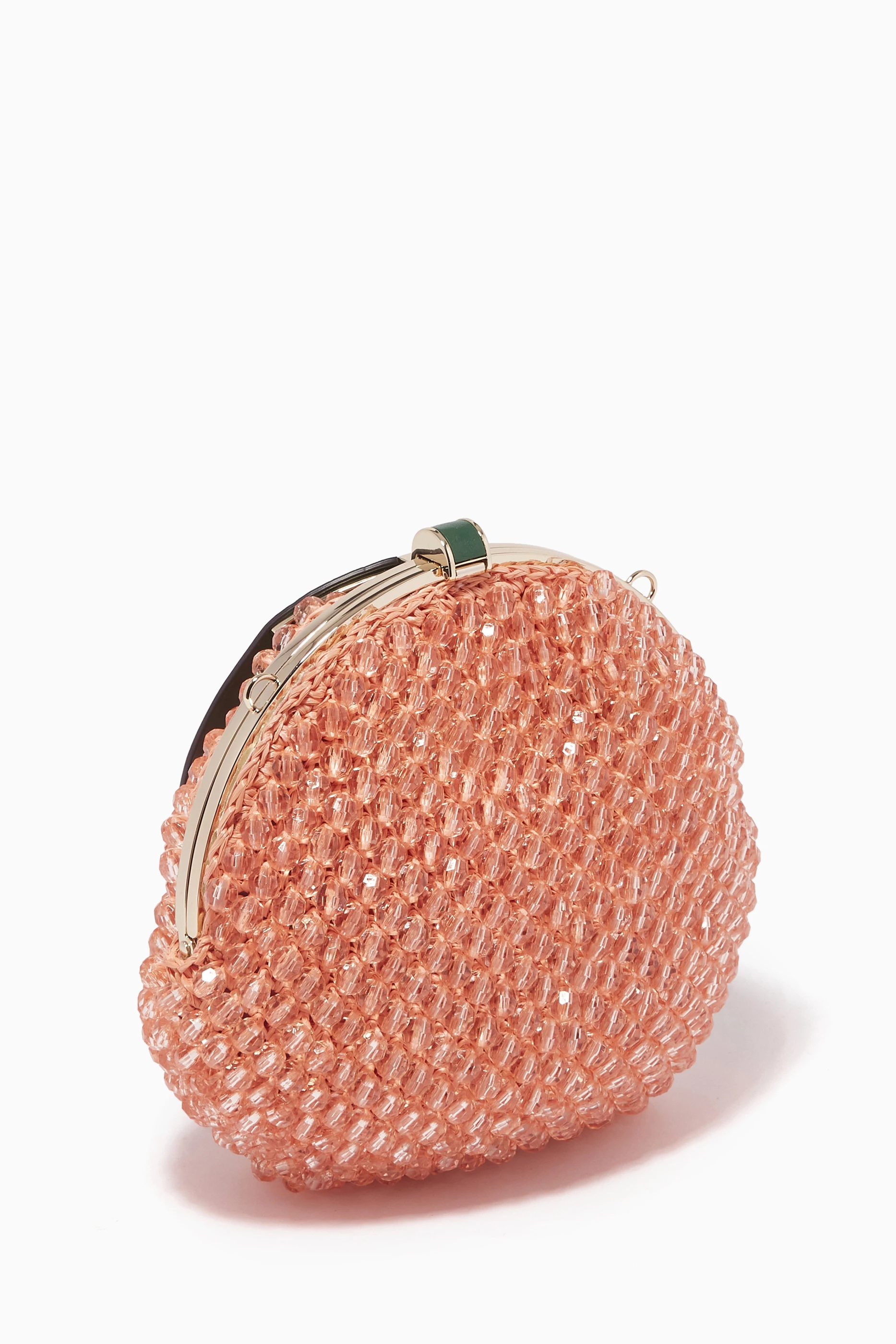 Shop Kate Spade New York Pink Bellini 3D Peach Crossbody Bag in Embellished  Crochet for WOMEN | Ounass Saudi Arabia
