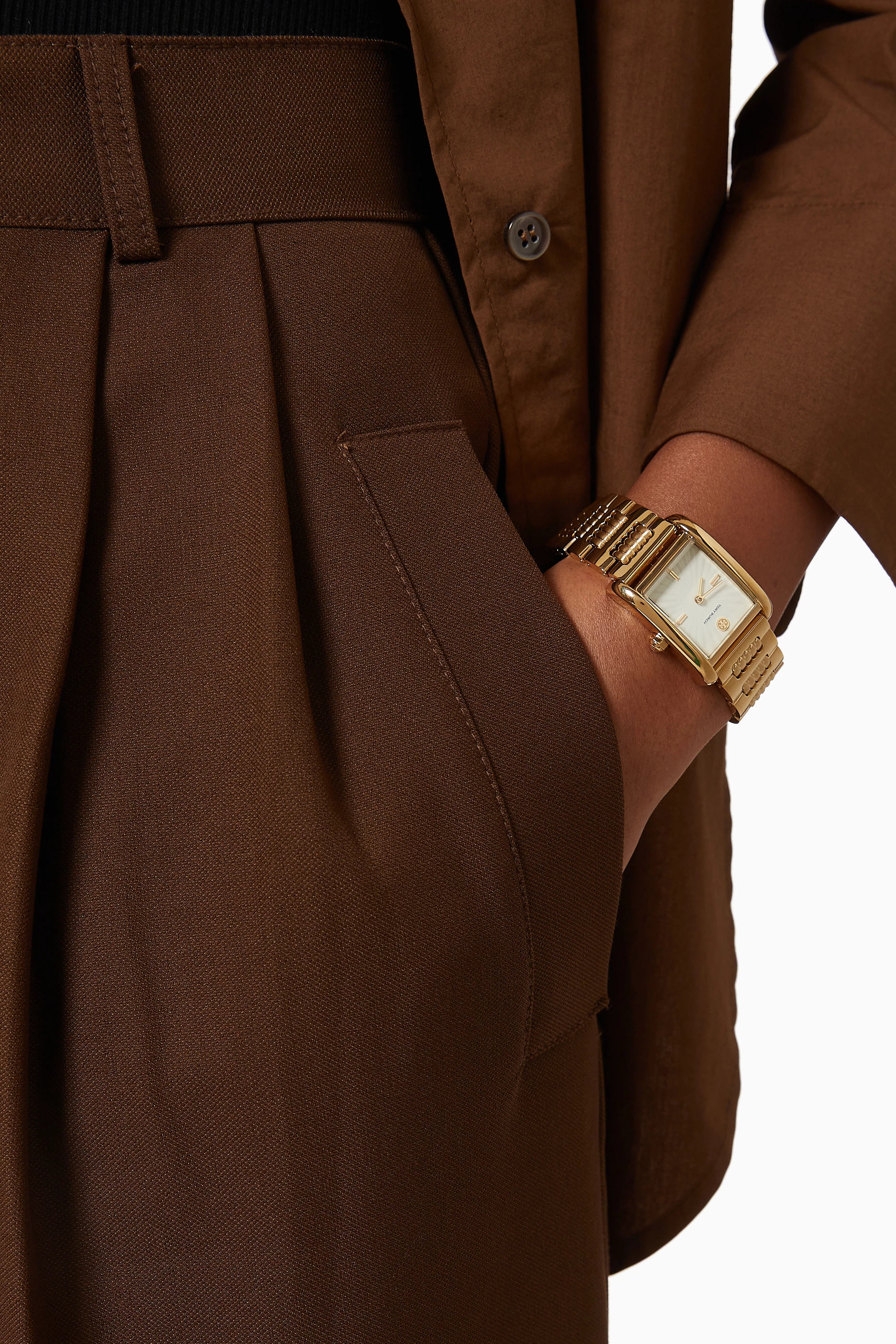 Shop Tory Burch Multicolour Eleanor Bracelet Watch, 25 x 36mm for WOMEN |  Ounass Saudi Arabia