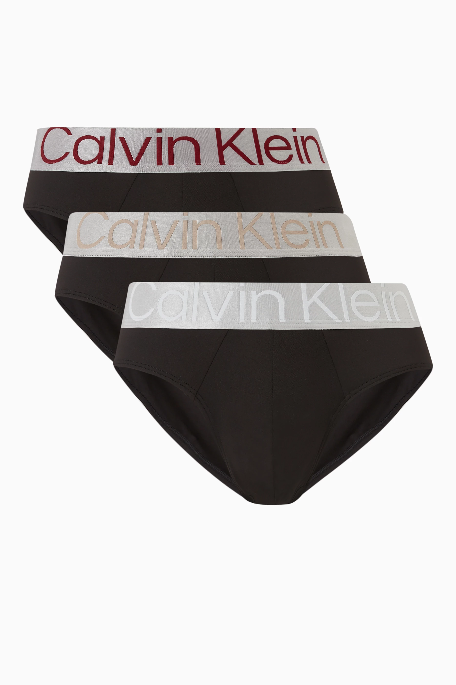 Shop Calvin Klein Multicolour Steel Micro Boxer Briefs, Set of 3 for MEN |  Ounass Qatar